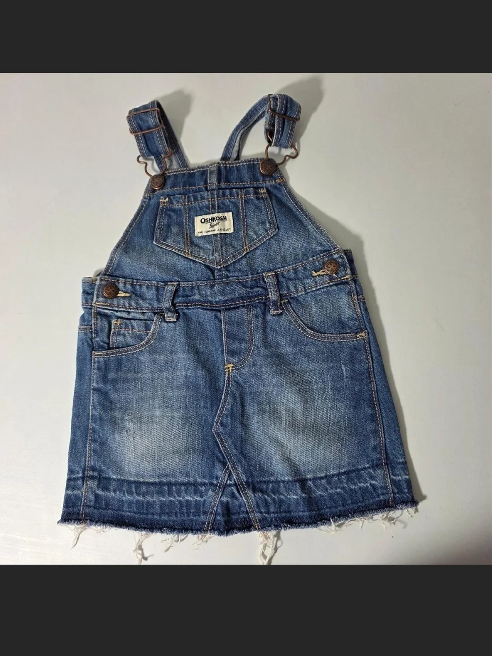 OshKosh B'gosh Blue Denim Overall Skirt